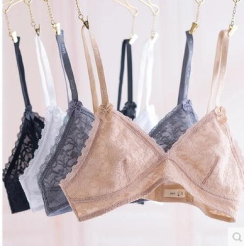 Lace Bralette Transparent Sexy Crop Top Bra Unpadded Wireless Bra Intimates Camis For Women bra sets