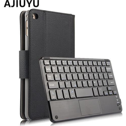 AJIUYU Case For iPad mini 4 Apple mini4 Protective Wireless Bluetooth keyboard Smart cover Leather Tablet Protector 7.9" inch