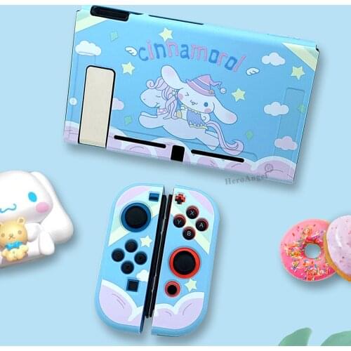 Cute Protective Shell Cartoon Dog For Nintendo Switch Case Console Pink Blue Colorful Skin For NS Nintendo Switch Accessories