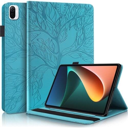 3D Tree Embossed Stand Case for Xiaomi Mi Pad 5 Pro / Mi Pad 5 Cover Funda Para Tablet for Mipad 5 Pro Mipad 5 11'' Case