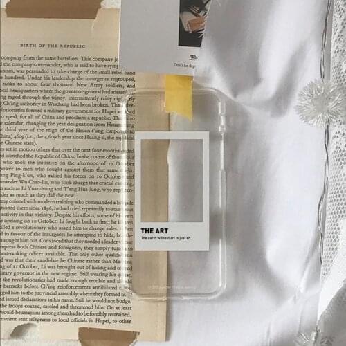 Retro Simple Art Window Phone Case For iPhone 11 Pro Max XR Xs Max X 7 7 Puls 7 8 6 6S Puls Cases Clear Transparent Cover Capa