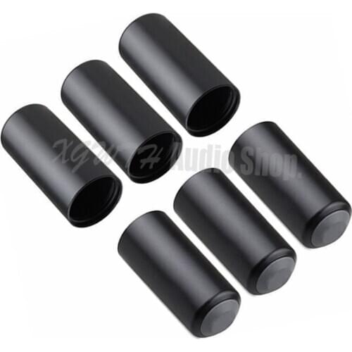 Black Microphone Cover Cup Screw on Cap For Shure PGX2 PGX4 SLX4 SLX2 BETA58 SM58 Wireless Replacement SLX PGX 6Pcs