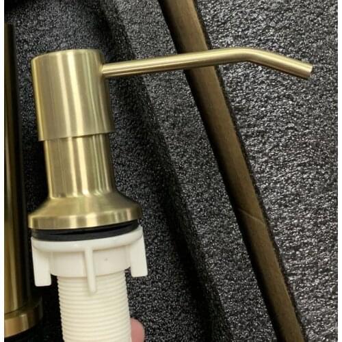 Deck Mounted Kitchen 400ml Soap Dispensers Stainless Steel Pump Chrome Finished for Kitchen Built In Counter Top Dispenser