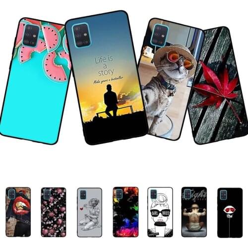 For Samsung Galaxy A51 SM-A515F Case Soft TPU Silicone Shell For Samsung A51 A 51 Cover Cartoon Coque For Samsung A51 A 51 Funda