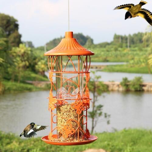 European style wild bird feeder Outdoor bird feeders food container