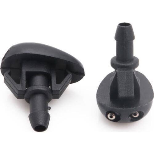 2 Pcs Car Windshield Washer Sprayer Nozzle Dual Holes For Nissan 87HE