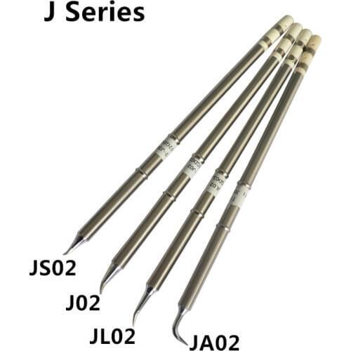 Gudhep T12 Soldering Iron Tips Bent type Welding tools for fx951 T12 Soldering Rework Station Solder Tips T12-J02 JL02 JS02