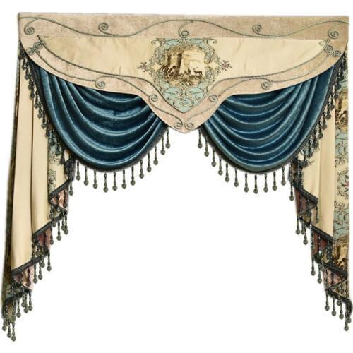 Classic luxury custom Valance for living room bedroom kitchen hotel apartment Not including Cloth curtain and tulle