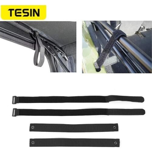 Tensioning Belts For Jeep Adjustable Restriction Protection Rope Strap For Jeep Wrangler TJ JK JL JT 1997-2019 Car Accessories