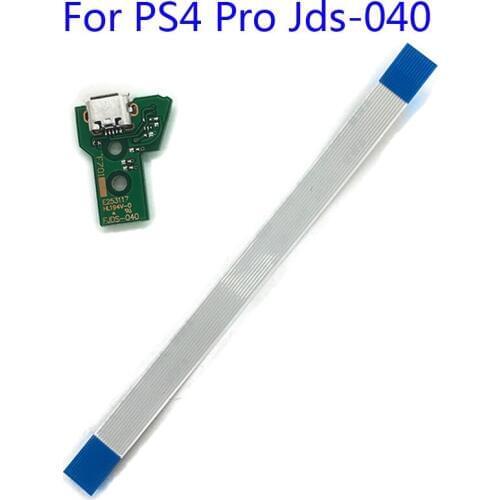 New Version USB Charging Board Replacement For Playstation 4 PS4 Pro controller JDS040 Charging Board 12Pin Flex Ribbon Cable