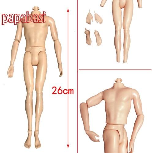 Papabasi 14 Joints Prince Doll Body 1/6 Naked Body For Ken boy friend Male Doll Body Boy Toys