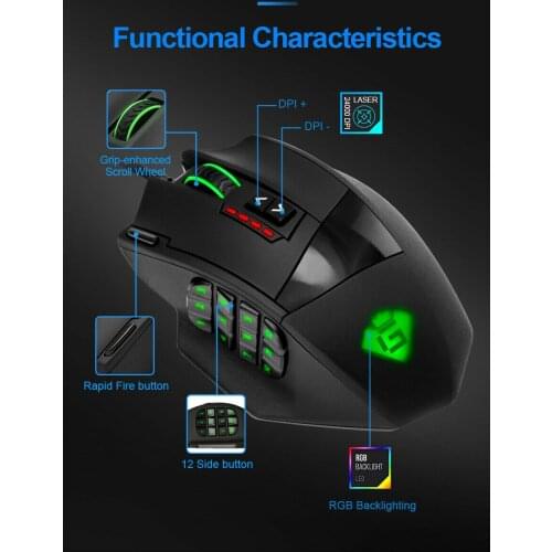 Rocketek GamKoo is PC mouse 16400 DPI