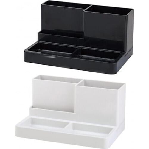 Pen Pencil Student Stationery Holder Office Home Plastic Desktop Storage Box Simple and stylish design, perfect desktop decor