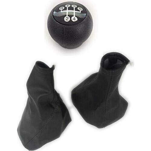 For Opel CORSA B 93-00 C 01-06 Gear Lever Boot and Handbrake Grips Car Anti Slip Parking Hand Brake Boot and gear shift knob