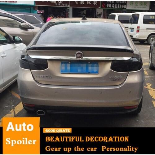 For Fiat viaggio feixiang Spoiler Sport ABS Material Car Rear Wing Primer Black/white For 2012-2015 Trunk Rear Spoiler