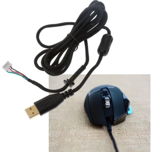 Umbrella Rope Mouse Cables Soft Durable Replacement Wire for logitech G502 Mouse B95C