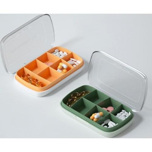 Convenient Durable Portable Pill Tablet Dispenser ABS Pill Organizer Wide Usage for Office