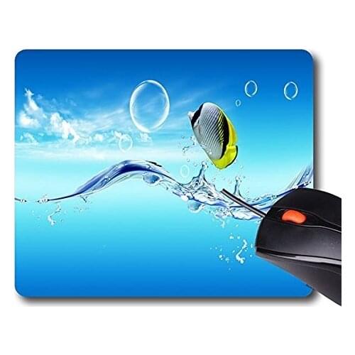 Generic Mouse Pad Gaming Mouse Pads PROFESSIONAL EDGE STITCHING Personality DesingsFish Image £¨300mm*250mm*3mm