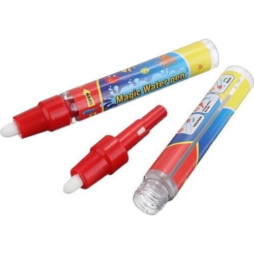 2pcs Aqua Water Pen Painting Pen Writing Aquadraw Doodle Pens Water Magic Pen Replacement Learning Tool Kids Educational Toys