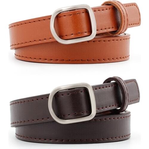 Womens Non-porous PU Leather jeans Belt casual fashion Artificial leather Waist decoration band