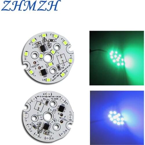 ZHMZH LED Chip 5W Supply LED Lamp Linear Driver-free Solution High Voltage Blue Green Light Color Light Source Board 220V