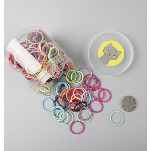 1box 100pcs/lot Fashion girl simple high elastic rubber band hair tie ponytail tie headband hair accessories