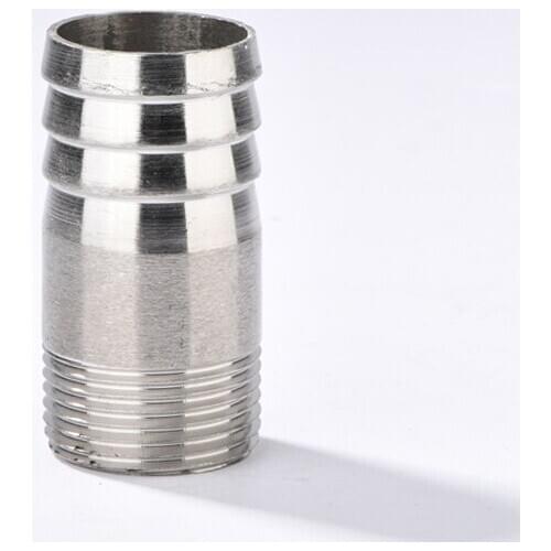 10mm 12mm 16mm 20mm 25mm 32mm Hose Barb x 1/8" 1/4" 3/8" 1/2" 3/4" 1" BSP Male Thread 304 Stainless Steel Pipe Fitting Connector