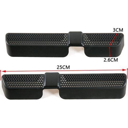 For VW Tiguan Touran MK2 2017 2018 LHD 2pcs Car Under Seat Air Conditioning Outlet Air Vent Dust Protective Frame Cover
