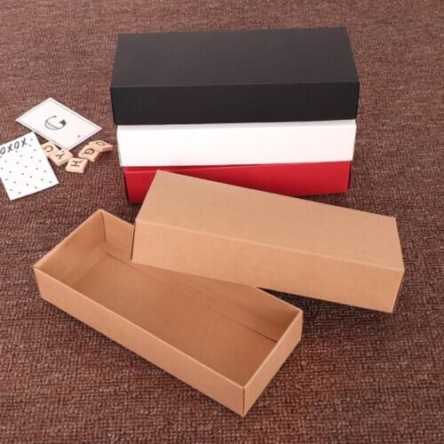 20Pcs/Lot Kraft Paper Baking Cookies Gift Box Packaging Christmas Gift Boxes Birthday Wedding Packaging Candies Boxes 7 Sizes