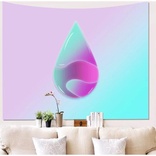 3D Water drop pattern Tapestry Wall Hanging Yoga Mat Sandy Beach Towels Picnic Blanket Throw Rug Wall Hanging Tapestries