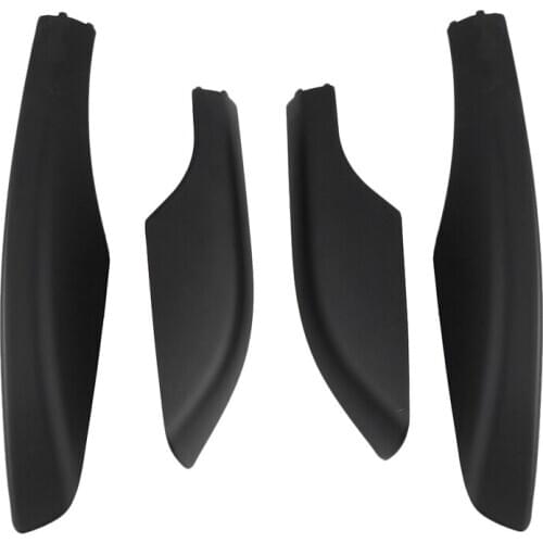 4PCS Black ABS Car Roof Luggage Rack Rail End Cover Shell Protector Fit for Toyota Fortuner 2004-2014