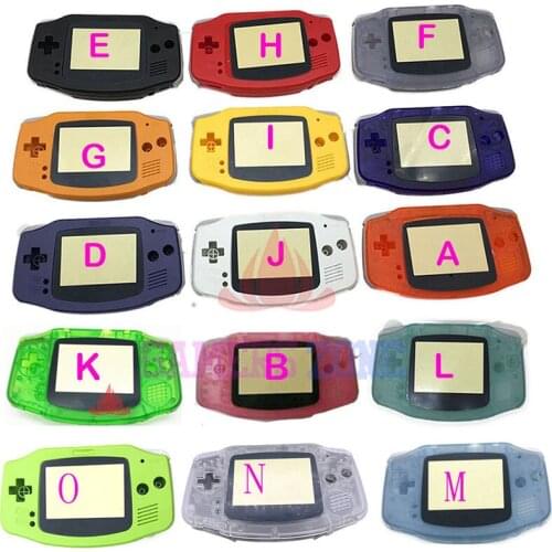 4pcs Housing Shell Case Cover+Screen Lens Protector +Stick Label for Gameboy Advance GBA Console