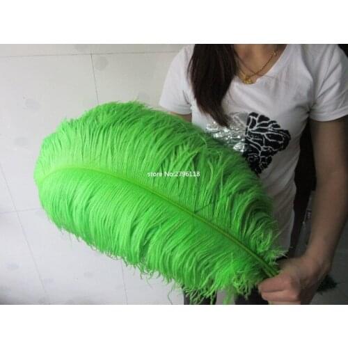 50 PCS natural green ostrich feather 70-75 cm / 28 to 30 inches feathers ostrich plume wedding decoration free shipping