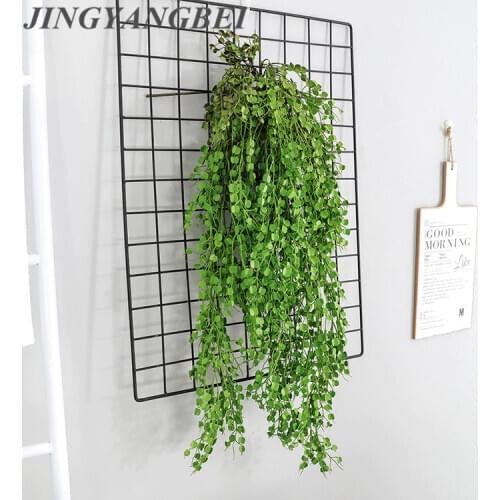 85cm Apple Leaves Vines Room Decor Hanging Artificial Plants Plastic Leaf Grass Wedding Party Wall Balcony Decoration Garland