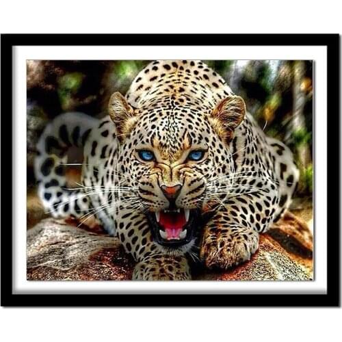 Diamant painting 5d diy diamond painting square Diamond embroidery animals leopard diamond round diamond paint 101DD full