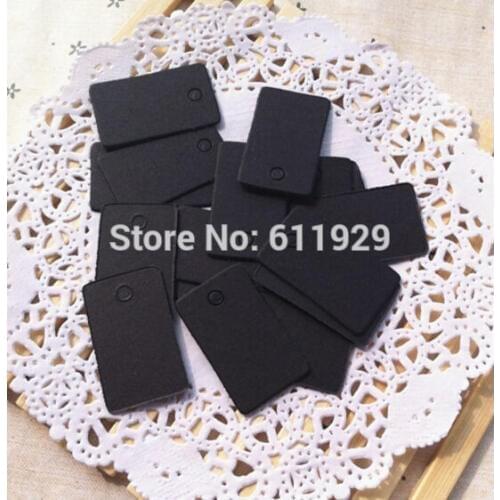 Free shipping 1000 pcs a lot blank 400 gsm black paper tag 2x3.3cm/baking price tag/jewelry price tag/gift packing tag/labels