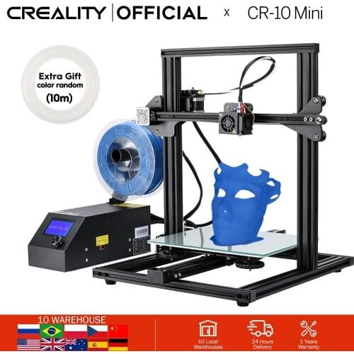 CREALITY 3D CR-10 Mini Semi Assembled Aluminum 3D Printer Kit Printing Size 300*220*300mm Resume Printing Power Off Function