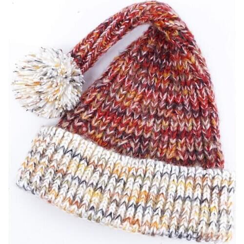 Childrens knitted hats autumn winter crocheted wool Christmas holiday warm baby ball hats Girls fashion Beanie hat HT19042