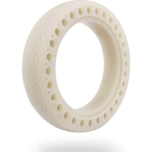 For Xiaomi M365 Electric Scooter Fluorescent Tire 8.5 Inch Inflatable Free Damping Pattern 8 1/2x2 Honeycomb Solid Tire