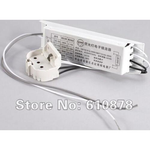 AC180 - 250V Fluorescent 24W Lamps Lighting Electronic Ballast with Lamp Socket , Suitable for H tube lamp
