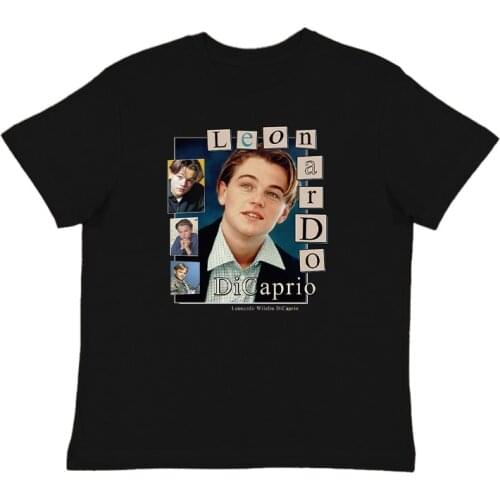 Men T shirt VINTAGE Leonardo DiCaprio T-Shirt men tshirt cotton tshirt men summer t-shirt euro size