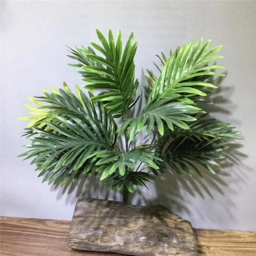 65 CM 15 Leaf Artificial Palm Tree Plants Fake Plastic Tree Garden Project DIY Landscaping Hotel Home Decoration Props Photo