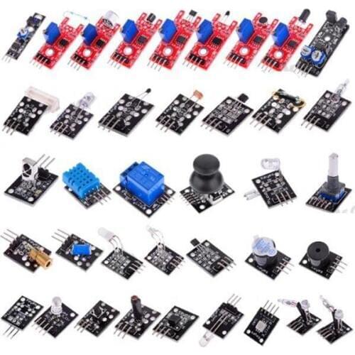 Sensor Kit 37 kinds of sensors in the kit Temperature sensor LED module infrared receiving module 37 sensor kit relay module