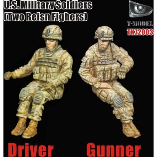 T-Model TK72003 1/72 U.S Military Soldiers [Two Resin Figures] - Scale Model Kit