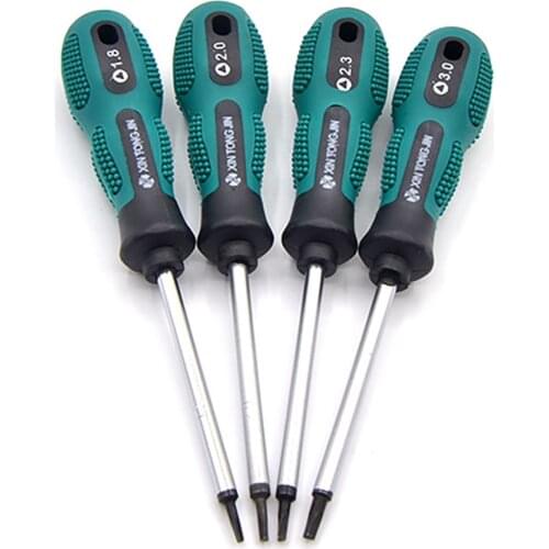 4Pcs Special-shaped Screwdrivers Set Portable Insulated Non-slip Rubber Handle Triangular Screw Driver Household Hand Tools