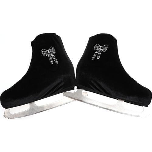 Nasinaya Figure Skating Shoes Cover Velvet for Kids Adult Protective Roller Skate Ice Skating Accessories shiny Rhinestones 2