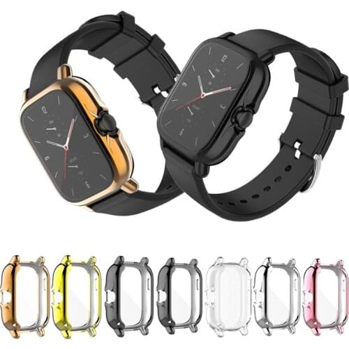 Full Coverage Protective Cover For Amazfit GTS 2 Plating TPU Case Protector For Xiaomi Huami Amazfit GTS2 Smartwatch Frame Shell