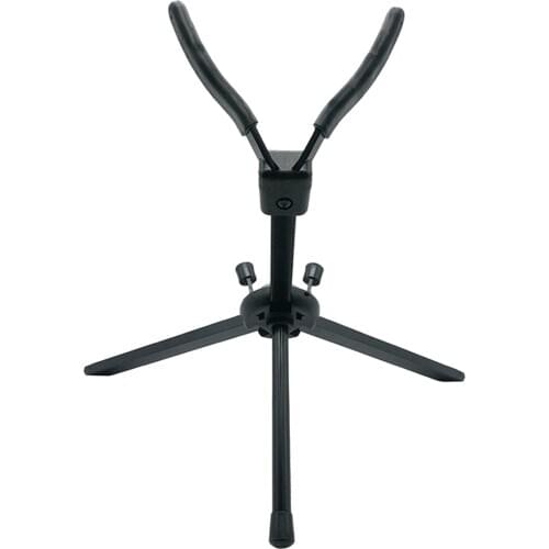 Aluminum Alloy Sax Stand for Alto Saxphone, Adjustable and Foldable ,Black