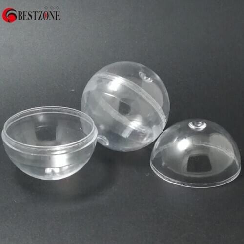 Free Shipping 100pcs/Lot 40mm Clear Empty Plastic Capsule Toy balls For Vending machine, Empty Plastic Toys Ball