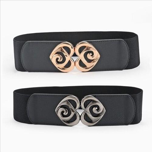 Kemeiqi Fashion womens belt fashion all-match skirt corset metal multicolorbuckle head beltsfor womenwid waist belts for women